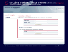 Tablet Screenshot of intranet.osteo-coe.fr